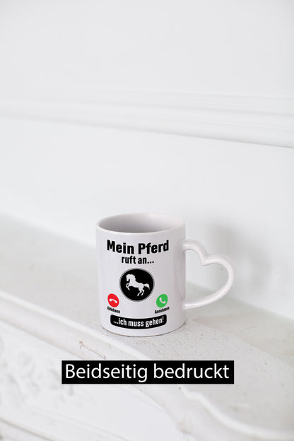 Mein Pferd ruft an | Muss ran gehen Pferdeliebhaber lustig Humor Geschenkidee