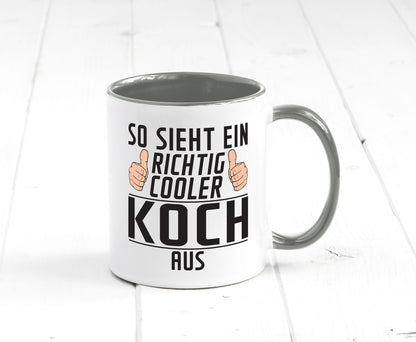 Richtig Cooler Koch | Chefkoch Humor Arbeit Kollegen Büro Geschenkidee Tasse