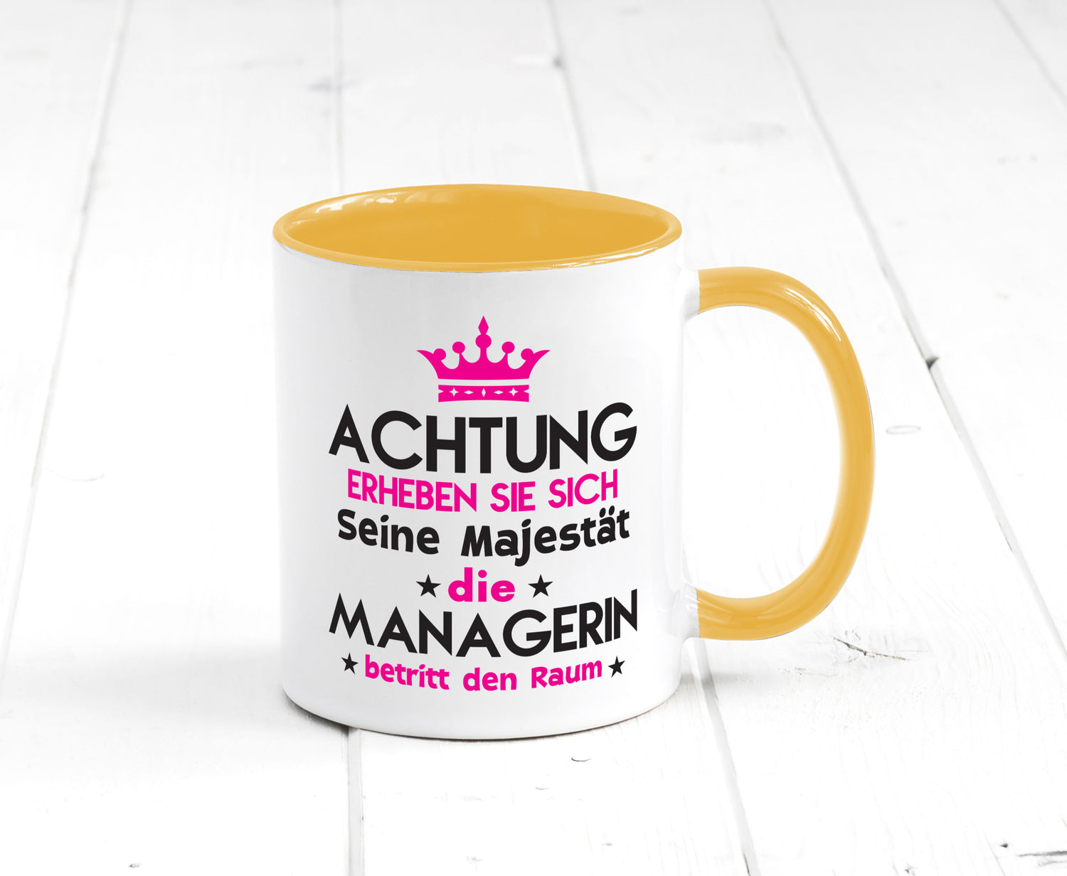 Seine Majestät Managerin | Management lustig Humor Geschenkidee Geschenk Tasse