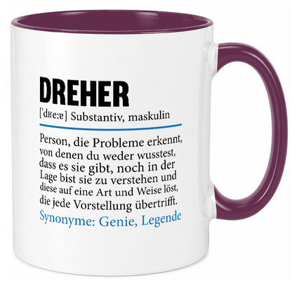 Dreher Humor | Fräser Zerspannungsmechaniker Geschenkidee Tasse