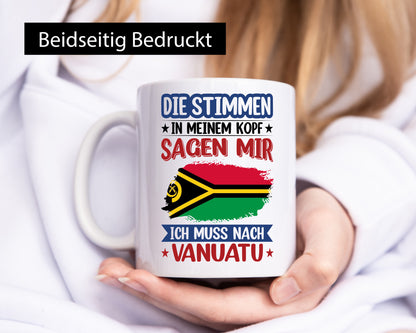 Vanuatu | Urlaub Stimmen in meinem Kopf Traumland lustiger Spruch Geschenk