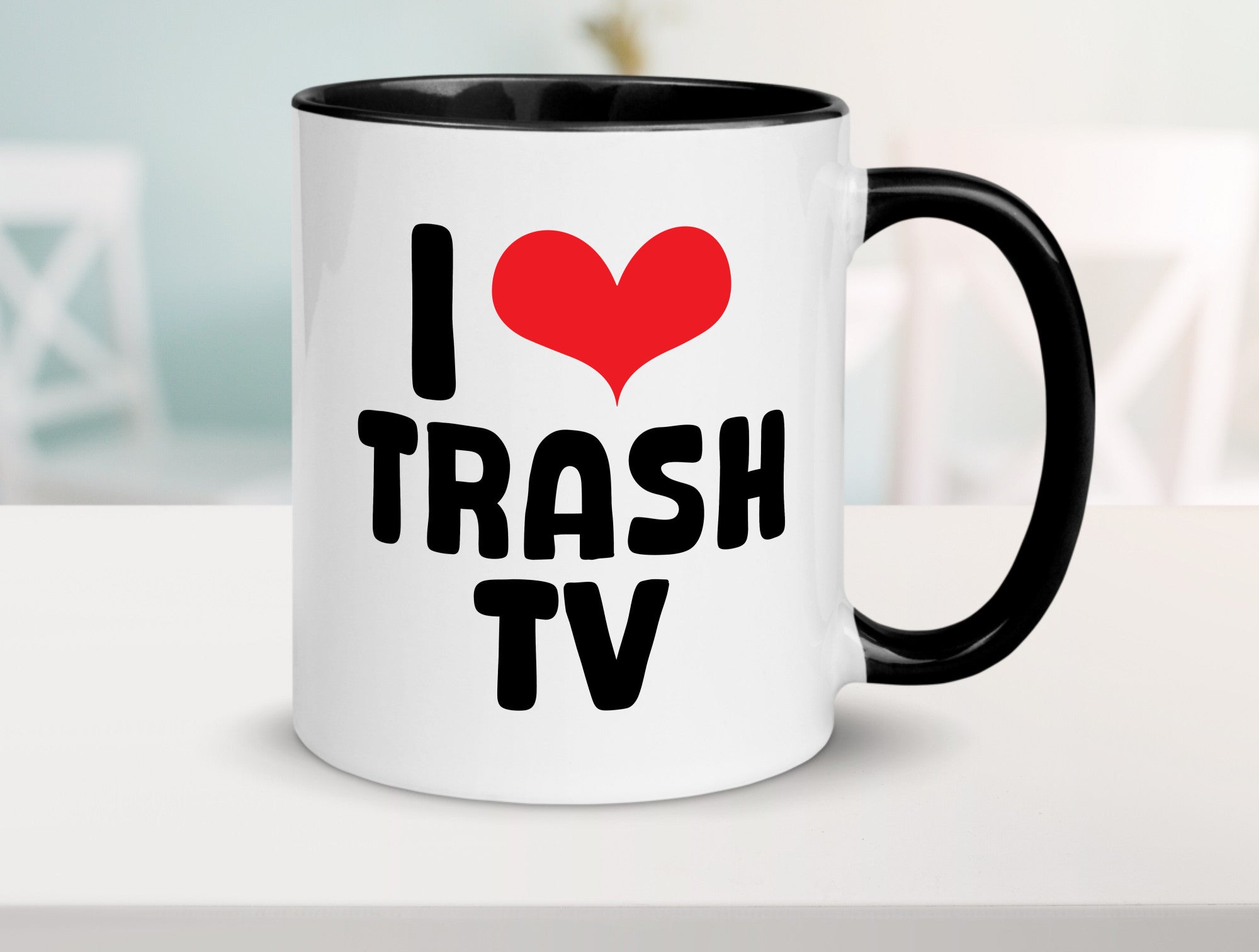 I love Trash TV | v2 lustig Humor Geschenkidee Geschenk Tasse