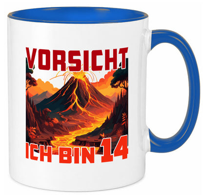 14. Geburtstag | 14 Jahre Vulkanausbruch Vulkan Geschenkidee Humor Tasse