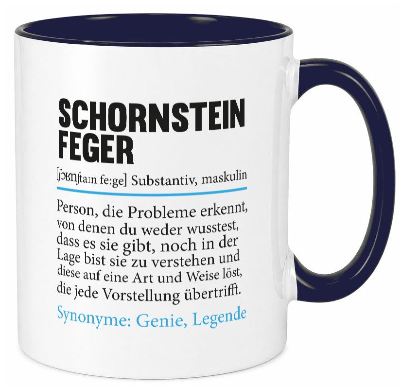 Schornsteinfeger | Kaminkehrer Handwerk Beruf Geschenk Arbeit Kollegen Büro Tasse