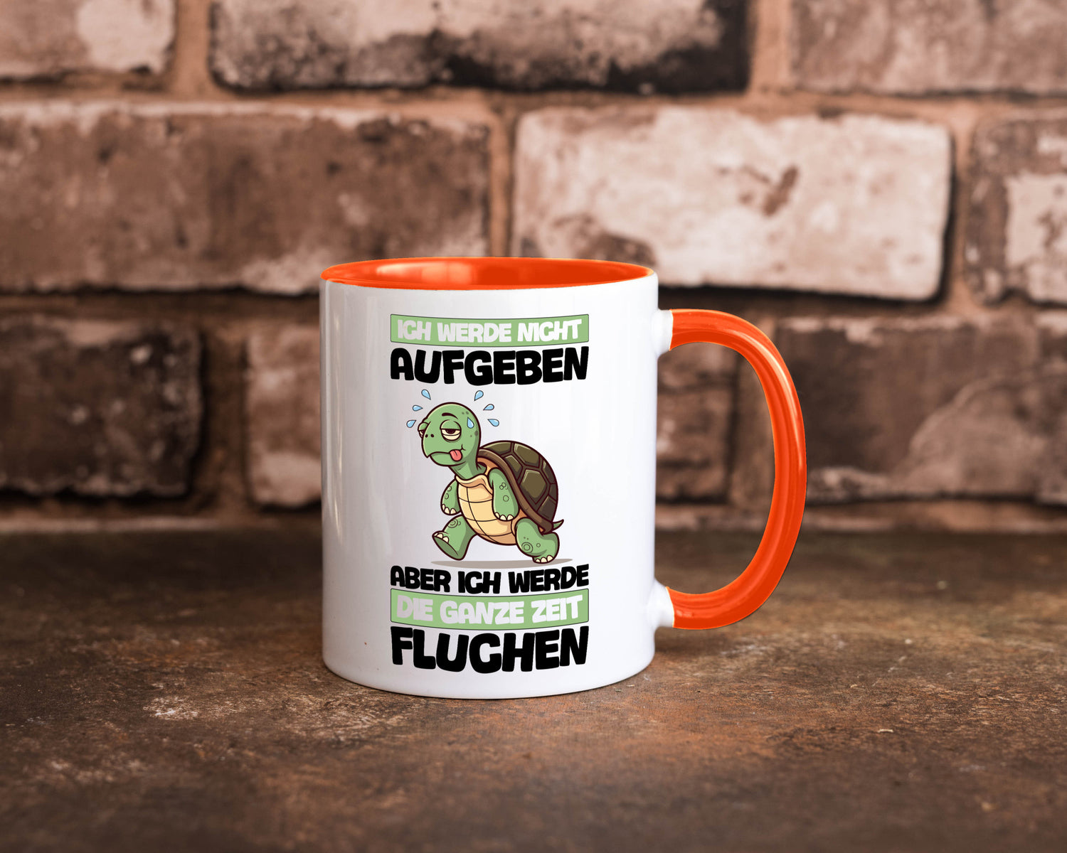 Ich geb nicht auf werde aber fluchen | Schildkröte Joggen v2 Humor Geschenkidee