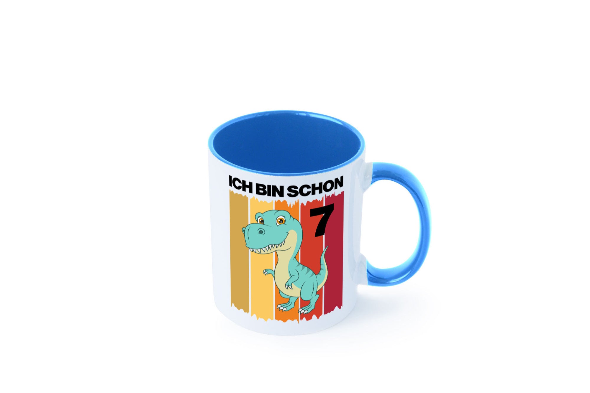 7. Geburtstag | 7 Jahre Dinosaurier lustiger Spruch Geschenk Geschenkidee Tasse