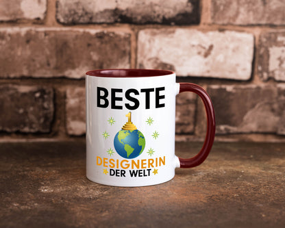 Welt Beste Designerin | Mode lustiger Spruch Geschenk Humor Geschenkidee Tasse