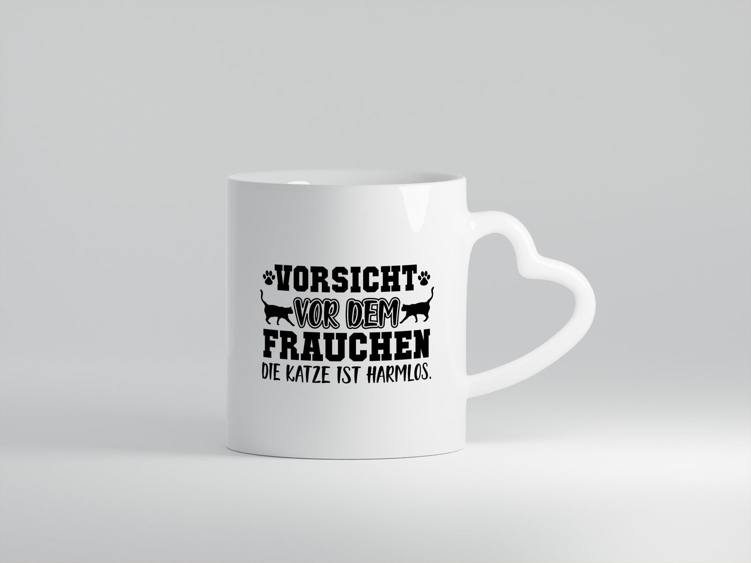 Vorsicht vor Frauchen | Frauen Tasse Katzenbesitzerin Humor Tierliebhaber