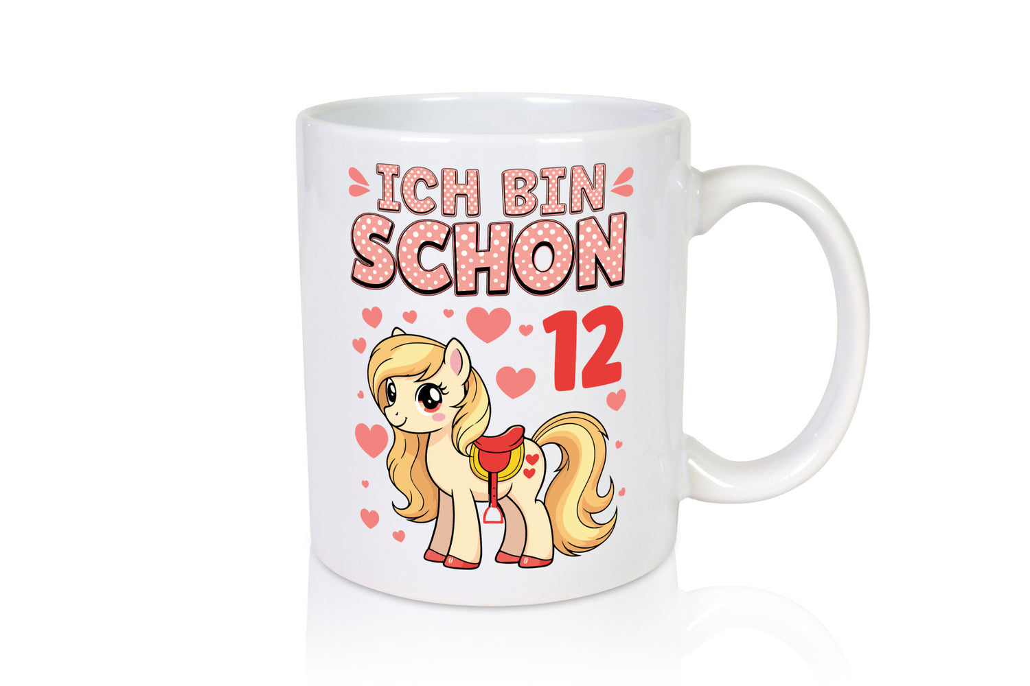 12. Geburtstag | 12 Jahre Mädchen Reiten Pony lustig Geschenkidee Geschenk Tasse