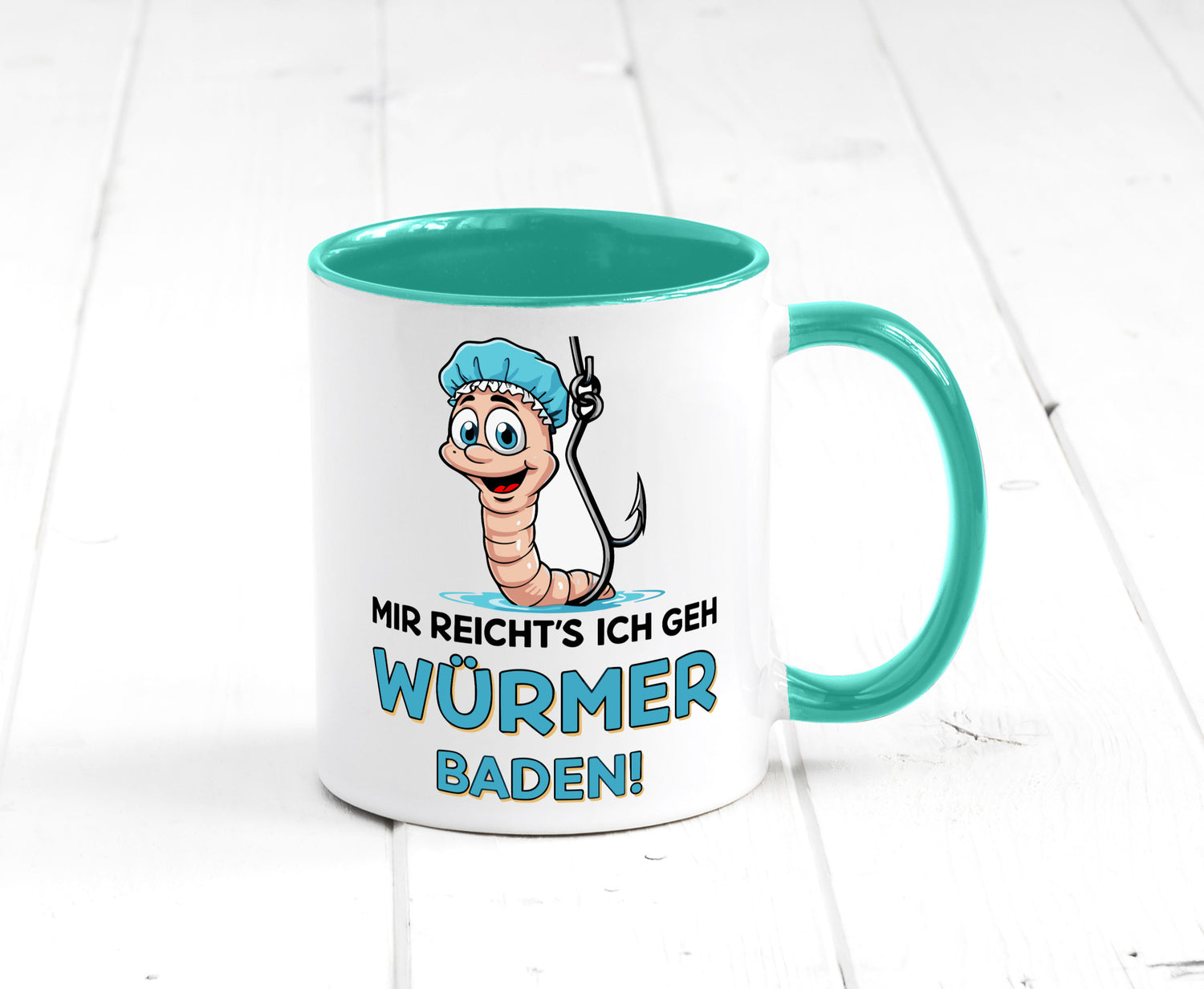 Mir reichts ich geh Würmer Baden | Angler Angeln Geschenk Humor Geschenkidee