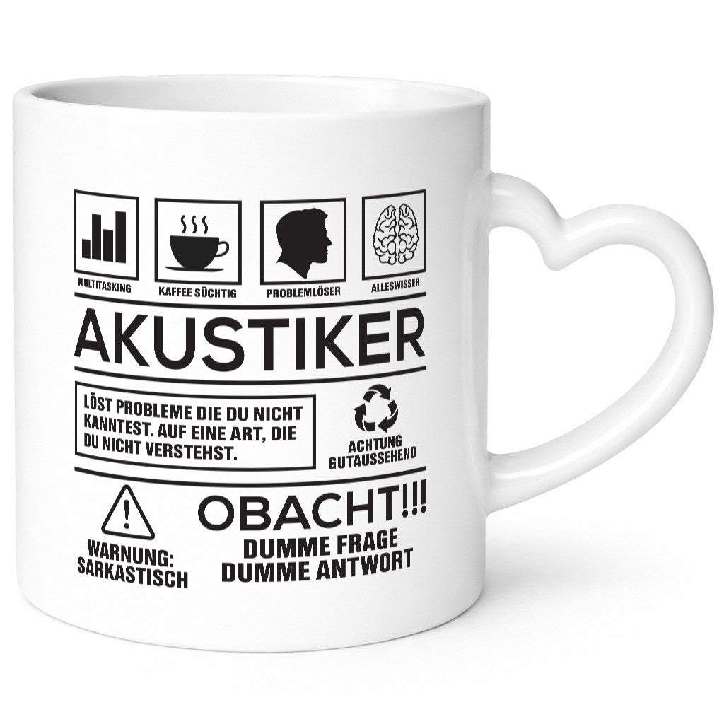 Achtung Probleme Akustiker | Akustik Hörgeräteakustik lustiger Spruch Geschenk