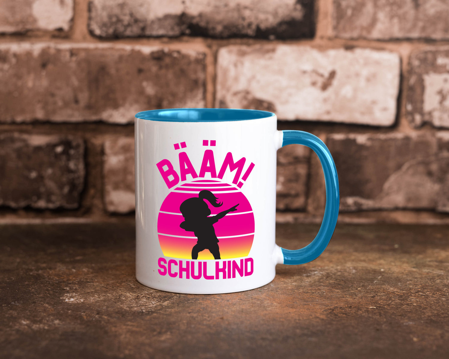 Bääm Schulkind | Einschuldung Schulanfang Geschenkidee Humor Tasse