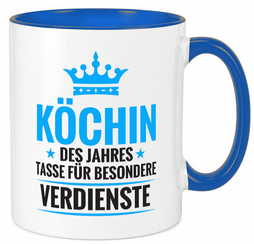 Besonderer Verdienst: Köchin | Chefköchin Chefkoch Geschenkidee Arbeit Kollegen