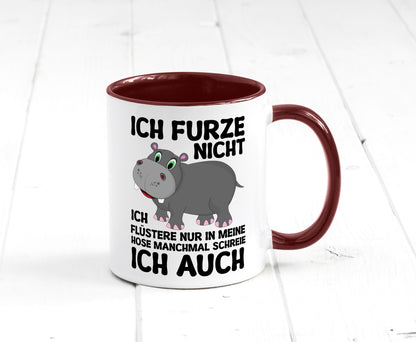 Ich furze nicht | furznilpferd v2 Humor Geschenkidee Tasse