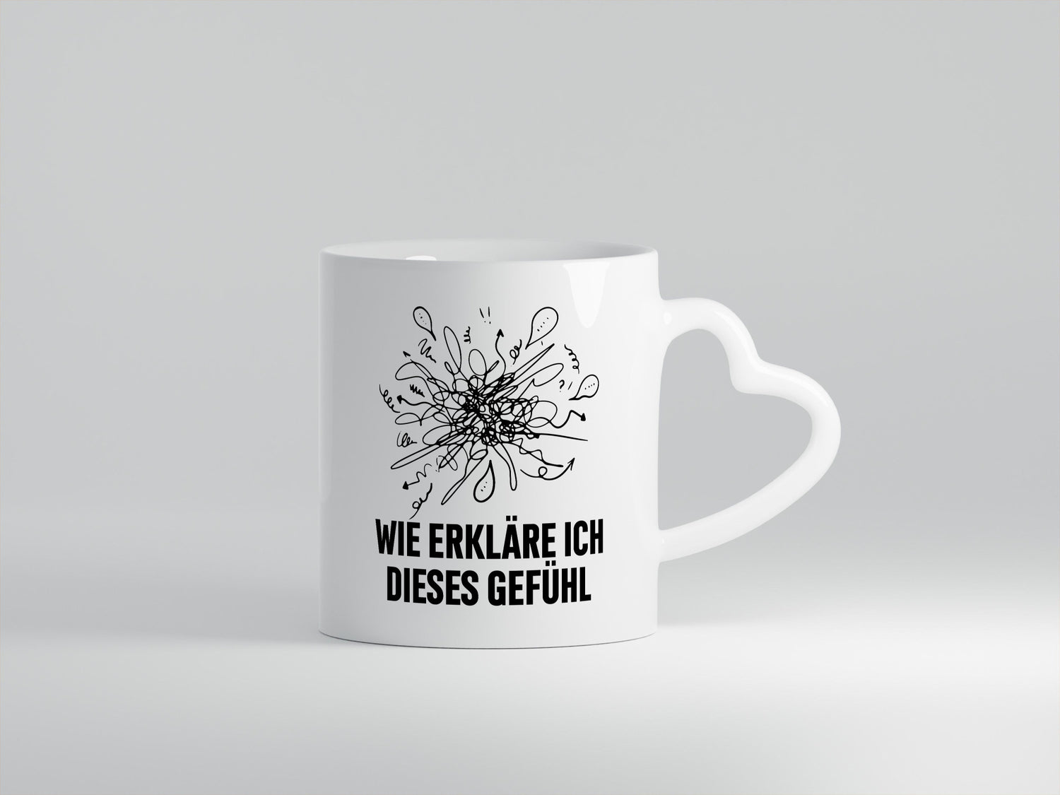 Wie erkläre ich dieses Gefühl | Krizelkrazel Malen Geschenk Humor Geschenkidee
