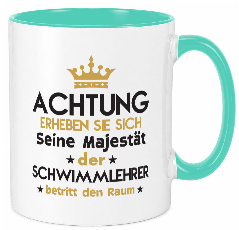 Seine Majestät Schwimmlehrer | Lehrer Schüler schwimmen Geschenkidee Humor Tasse