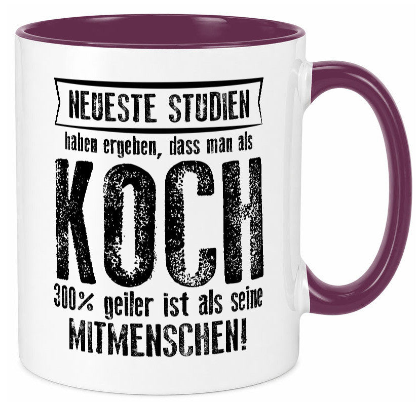 Neuste Studien: Koch | Chefkoch Humor Arbeit Kollegen Büro Geschenkidee Tasse