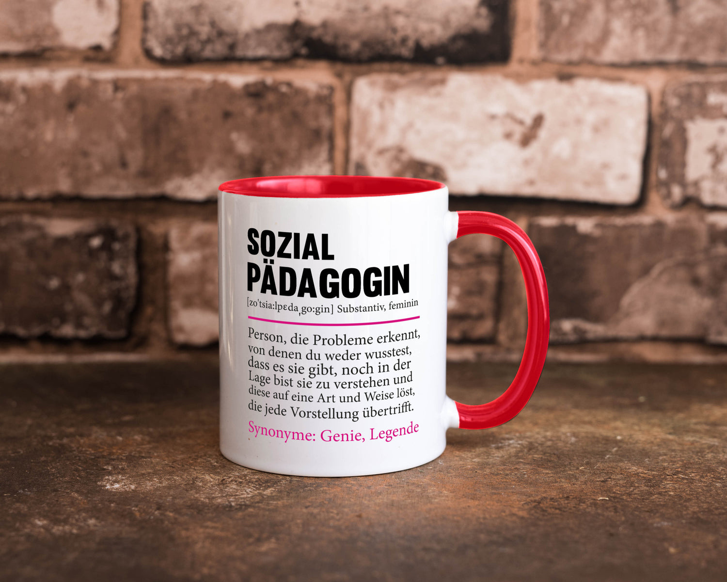 Sozialpädagogin | Spruch lustig Humor Pädagogin v2 Geschenkidee Geschenk Tasse