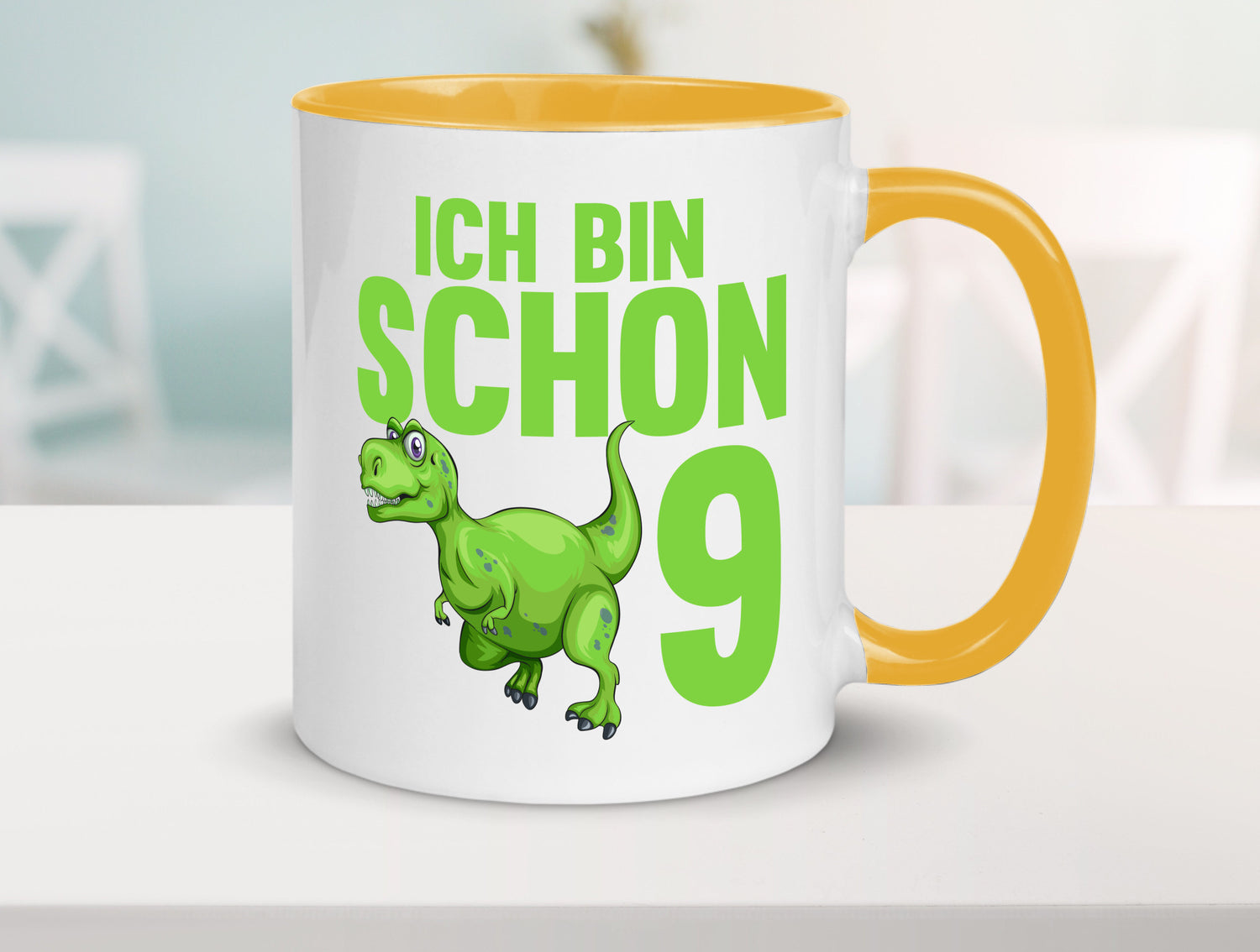 9. Geburtstag | 9 Jahre Dino Dinosaurier Geschenkidee Humor Tasse