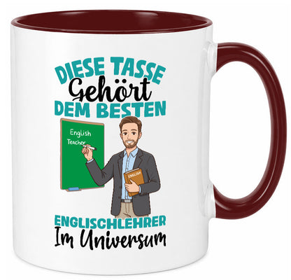Im Universum: Englischlehrer | Schule Englisch lustiger Spruch Geschenk Humor Tasse