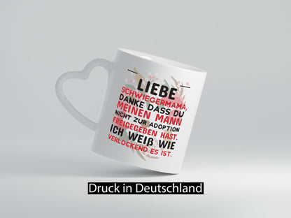 Liebe Schwiegermama | Spruch Tasse Ehemann Humor Geschenk Familie Geschenkidee