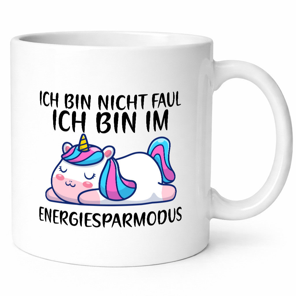 Ich bin nicht faul | schlafendes Einhorn Faulpelz müde Geschenk Humor