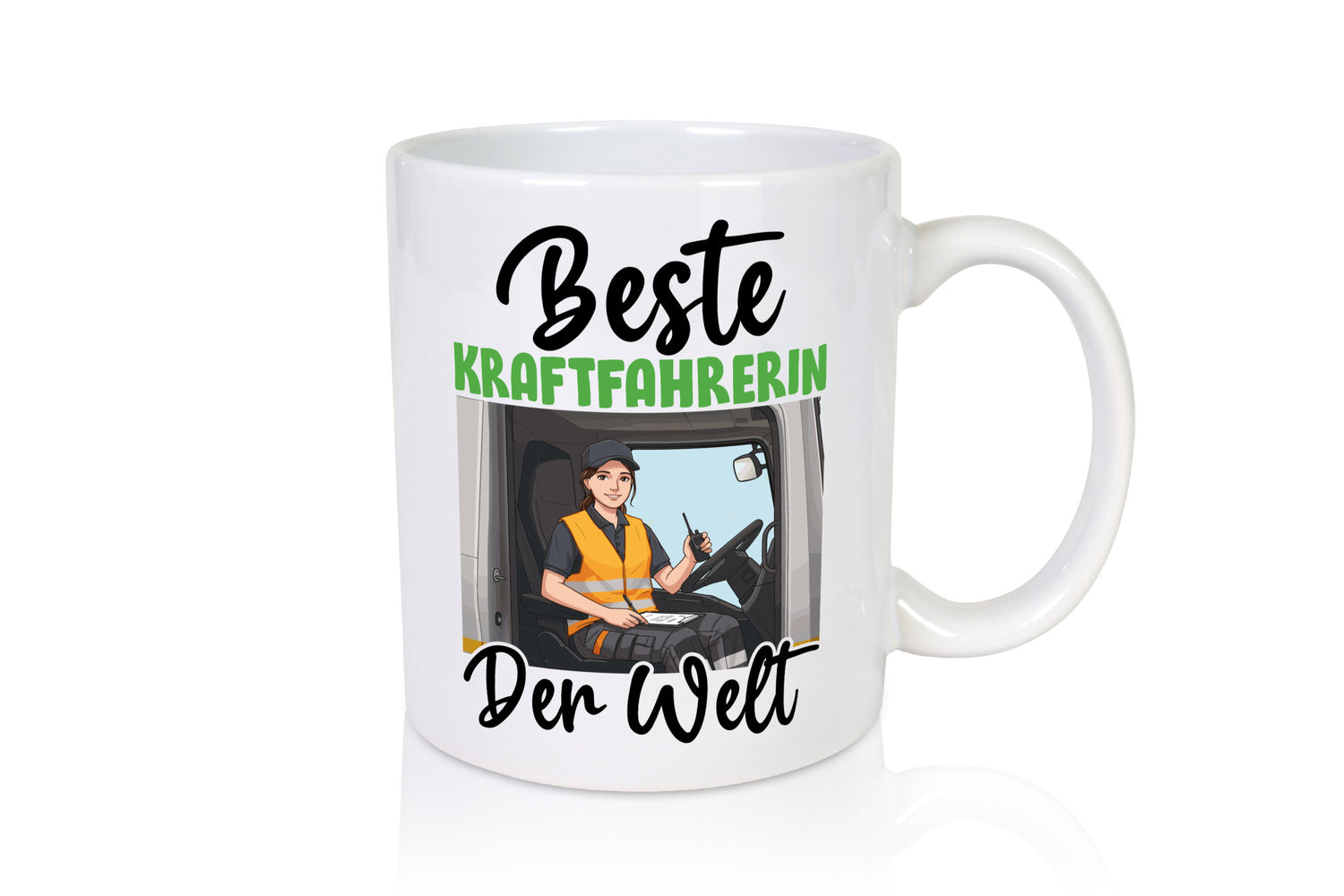 Beste Kraftfahrerin | Lastwagen LKW Geschenkidee Humor Tasse