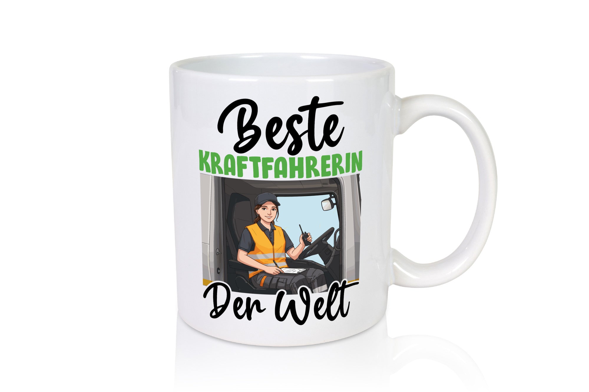 Beste Kraftfahrerin | Lastwagen LKW Geschenkidee Humor Tasse