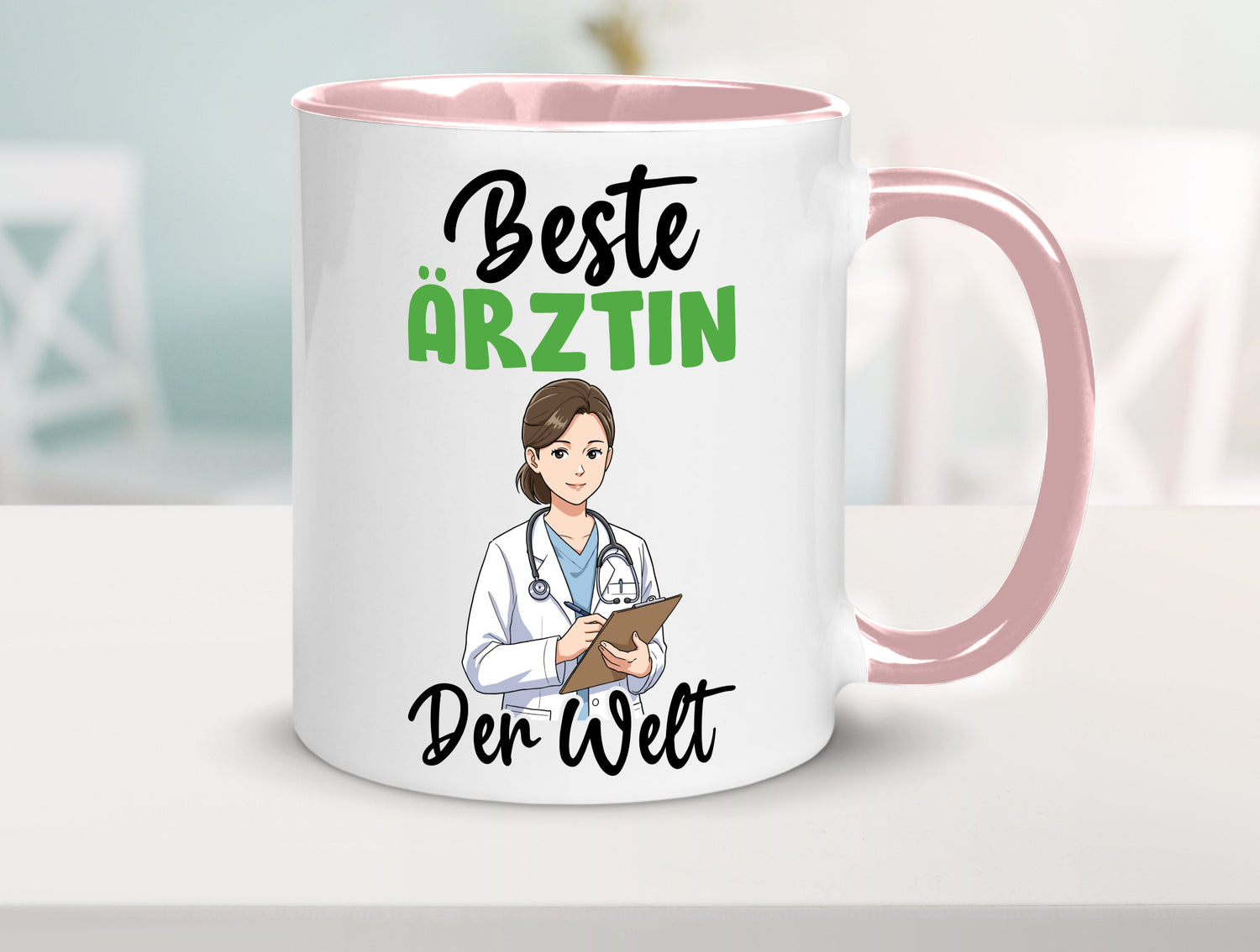 Beste Ärztin | Medizin Doktorin Fachärztin v2 Humor Geschenkidee Tasse