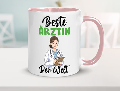 Beste Ärztin | Medizin Doktorin Fachärztin v2 Humor Geschenkidee Tasse