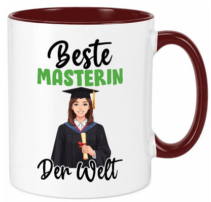 Beste Masterin | Student Uni Studium Humor Geschenkidee Tasse
