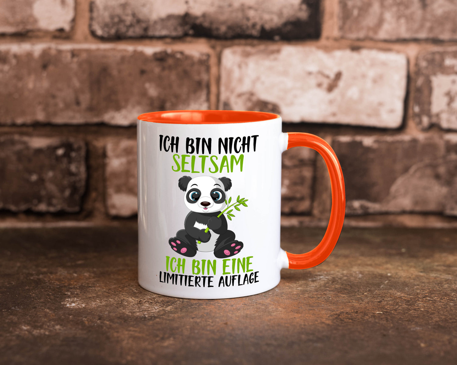 Ich bin nicht seltsam | süßer Pandabär lustiger Spruch Humor Geschenkidee Tasse