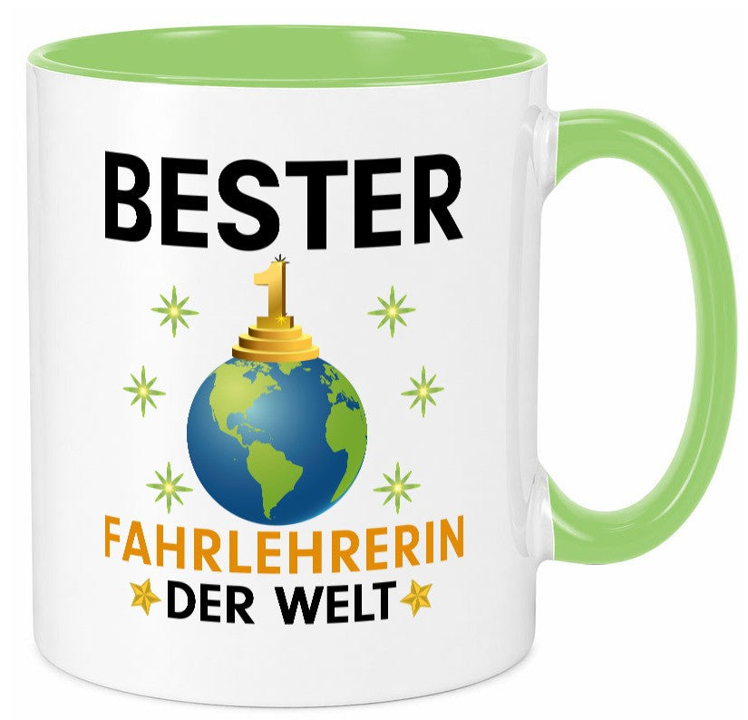 Welt Beste Fahrlehrerin| Fahrschule Geschenk Humor Geschenkidee lustiger Spruch Tasse