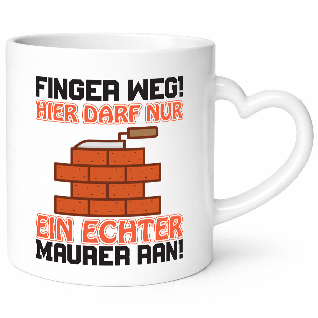 Finger weg! | Maurer Spruch Bauarbeiter Handwerk lustiger Geschenk Arbeit