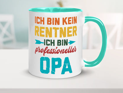 Ich bin Professioneller Opa | Rentner Großvater Geschenkidee Familie Humor Tasse