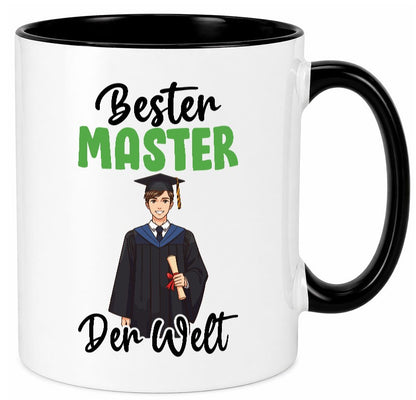 Bester Master | Universität Student v2 lustig Humor Geschenkidee Geschenk Tasse