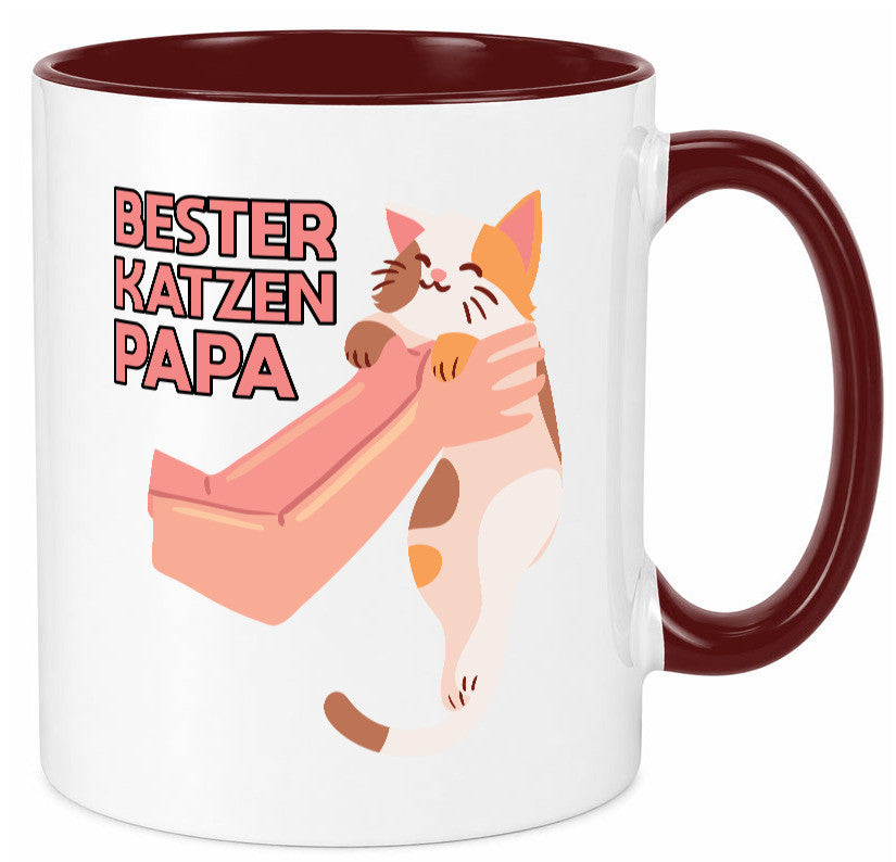 Bester Katzenpapa | Katze Gabel Geschenk Tierliebhaber Humor lustiger Spruch