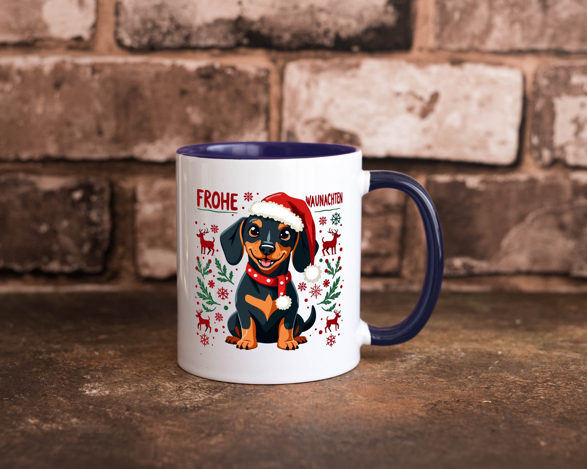 Frohe Waunachten | Ugly Christmas Weihnachtshund v2 Humor Tierliebhaber