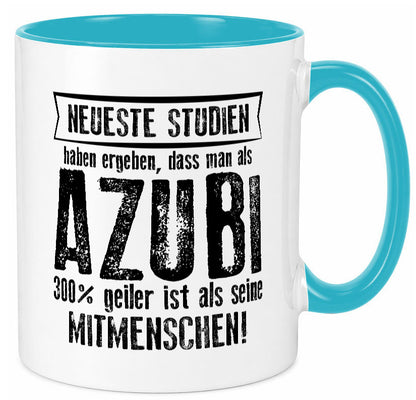 Neuste Studien: Azubi | Ausbildung Lehre Lehrling lustig Humor Geschenkidee Tasse