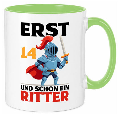 14. Geburtstag | 14 Jahre und schon ein Ritter Humor Geschenkidee Tasse