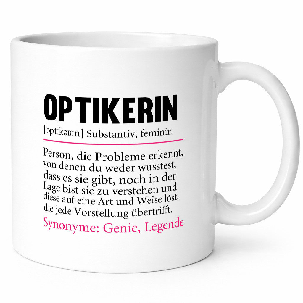 Optikerin | Spruch Humor Beruf Augenoptik Arbeit Kollegen Büro Geschenkidee