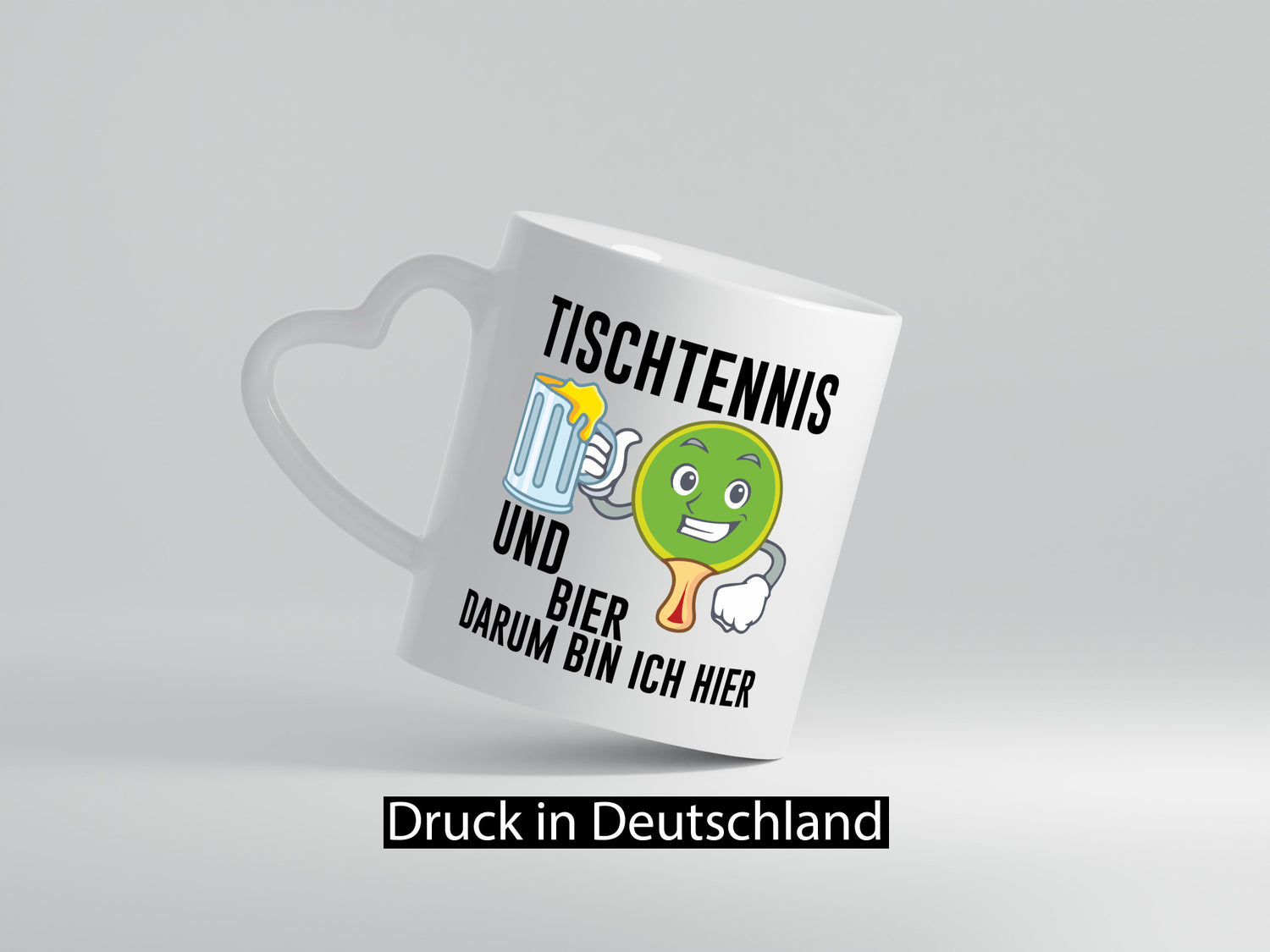 Tischtennis und Bier darum bin ich hier | Geschenk Humor Geschenkidee lustiger