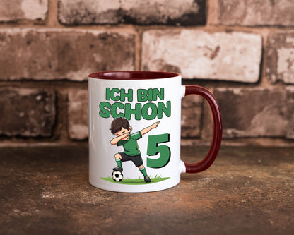 5. Geburtstag | 5 Jahre Fußballer lustiger Spruch Geschenk Geschenkidee Tasse