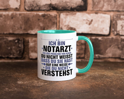 Löse Probleme: Notarzt | Arzt v2 Geschenkidee Humor Tasse