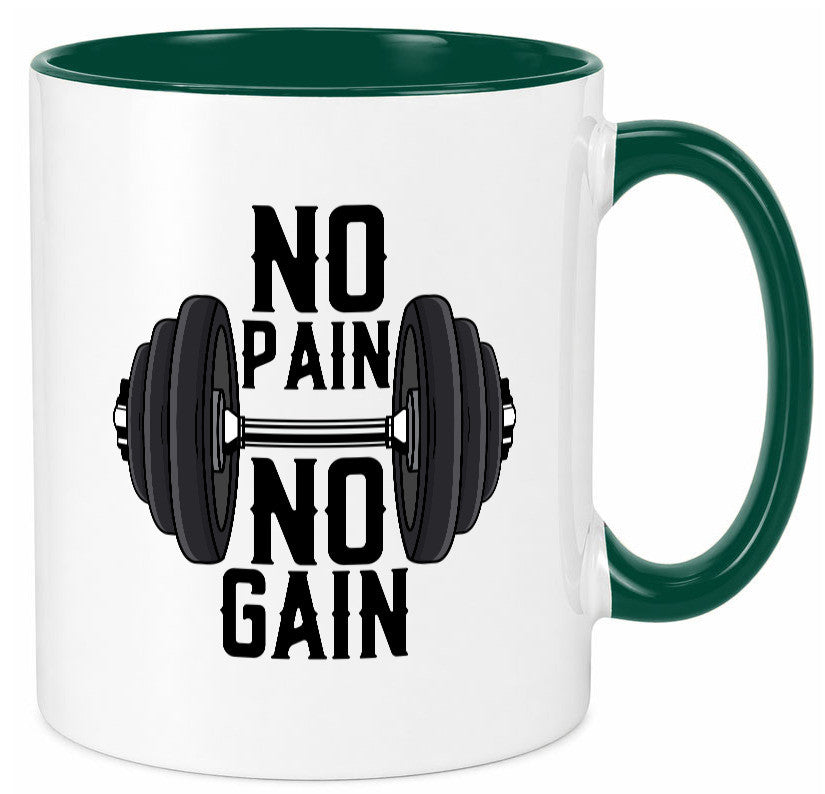 No Pain Gain | Training Motivation Fitness Pumpen lustig Humor Geschenkidee