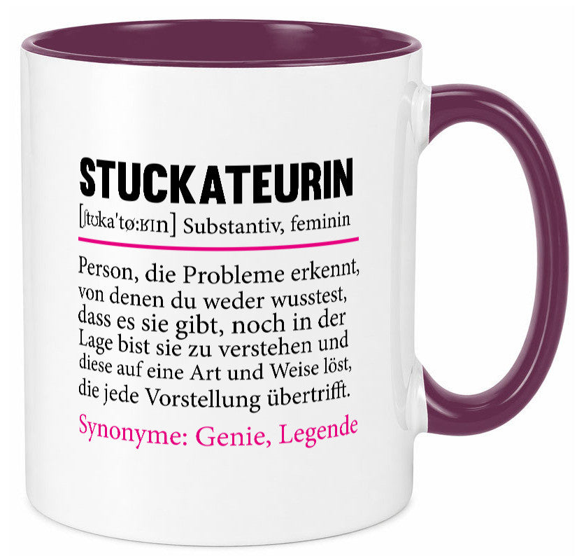 Stuckateurin | Innenausbau Beruf Humor Spruch Arbeit Kollegen Büro Geschenkidee