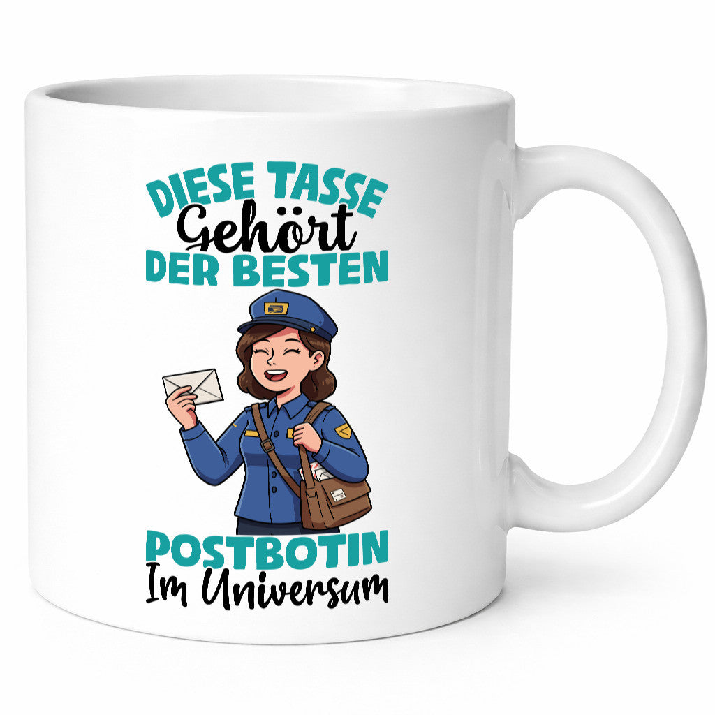 Im Universum: Postbotin | Beruf Post Briefträger Geschenk Arbeit Kollegen Büro