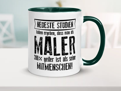 Neuste Studien: Maler | Malerei lustig Humor Geschenkidee Geschenk Tasse