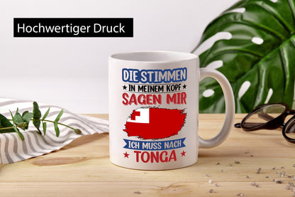 Tonga | Urlaub Stimmen in meinem Kopf Traumland lustiger Spruch Geschenk Humor