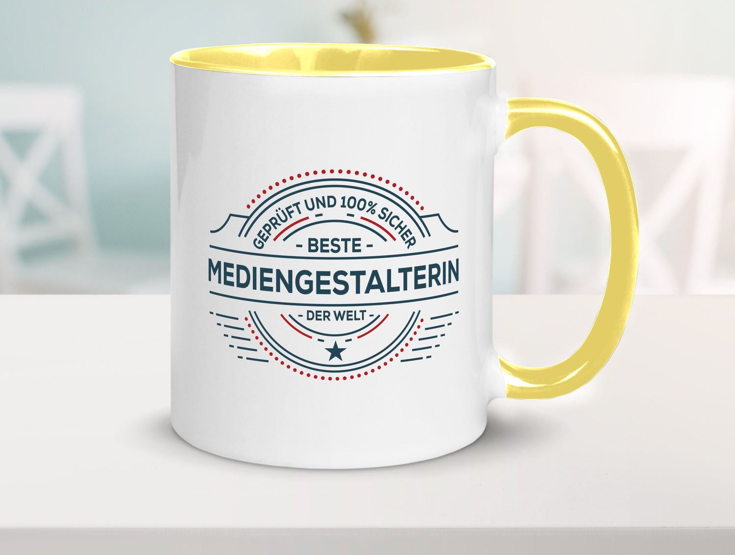Geprüft und sicher: Mediengestalterin | Medien lustiger Spruch Geschenk Humor